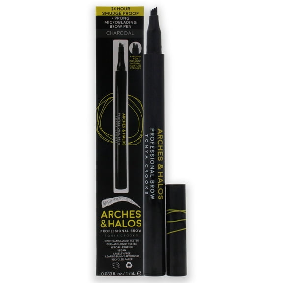 Arches and Halos Microblading Eyebrow Pencil, Charcoal, 0.03 oz