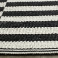 thumbnail image 3 of SAFAVIEH Montauk Raeyln Striped Cotton Area Rug, Ivory/Black, 4' x 6', 3 of 9