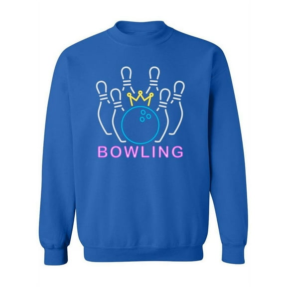 Bowling Neon Sweatshirt Women -SPIdeals Designs, Female Small