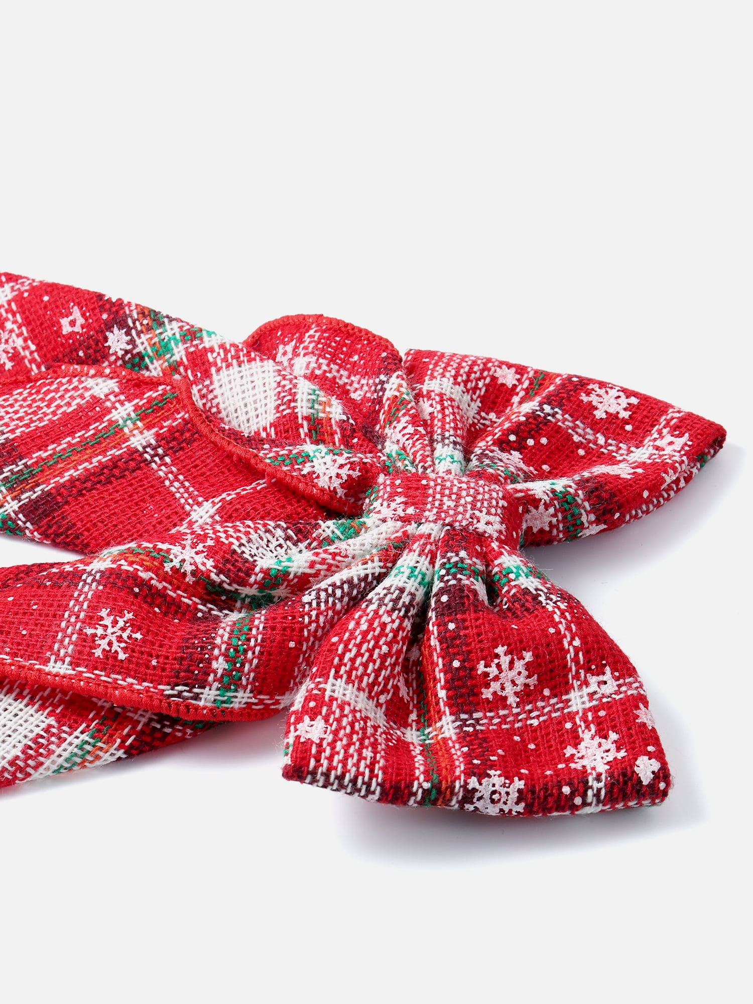 Way to Celebrate Women's Holiday Plaid Hair Bow, Multicolor, 1 Piece