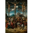 thumbnail image 2 of Cranach the Elder, Lucas 13x18 White Modern Wood Framed Museum Art Print Titled - The Crucifixion, 2 of 4