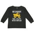 thumbnail image 3 of Inktastic Construction My Daddy Still Plays with Trucks Boys or Girls Long Sleeve Toddler T-Shirt, 3 of 5