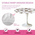 thumbnail image 2 of Round Fitted Tablecloth,Spring Plant Potted Cactus Flower Circle Table Cover Waterproof Table Cloth with Elastic Edge,Easter Floral Hearts Outdoor Tablecloths for Kitchen Picnic 55-60in, 2 of 9