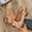 Khaki, variant on Women's Buckle Wedges - Premium Leather, Adjustable Slingback Women's Fashion Casual Summer Fish Mouth One-Line Buckle Thick Bottom Sandals High Heels