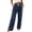 #07 Navy 【Mix, Match & Rotate: Stock Up on Daily Colors】, variant on Women's Corduroy Wide Leg Pants with Pockets, Elastic Drawstring High Waist, Casual Loose Trousers, Pockets for Women, Lounge Pants, Business Casual Pants | UKHCCC,Army Green L