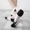 thumbnail image 4 of TAZAG 5 pairs of summer ice silk socks for women short tube cotton bottom crystal socks, 4 of 5