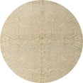 thumbnail image 1 of Ahgly Company Indoor Round Abstract Brown Solid Area Rugs, 5' Round, 1 of 6