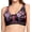 Black Painted Blooms, variant on Women's Warner's RM1041A Cloud 9 Smooth Comfort Contour Wireless Bra (Swiss Mocha L)