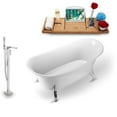 thumbnail image 2 of Tub, Faucet and Tray Set Streamline 59" Clawfoot NH1080WH-140, 2 of 4