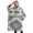 Multicolor Floral and, variant on Oversized Wearable Blanket Hoodie,White Boho Tribal Feathers Pattern Sherpa Blanket Hoodie with Super Pockets,Super Warm Fuzzy Pullover for Women & Men