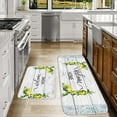 thumbnail image 3 of Lemon Kitchen Rugs and Mats Set of 2 Piece Kitchen Mats Waterproof Non-Slip Anti Fatigue Mats for Kitchen Floor Home Laundry 17”x28”+17”x47” （5）, 3 of 6
