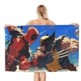 thumbnail image 2 of Deadpool And Wolverine Bath Towels Microfiber Quick-Drying Bath Towel Super Absorbent Large Towel Beach Towels for Adult Travel Swimming Camping Yoga 52x 32 inch, 2 of 3