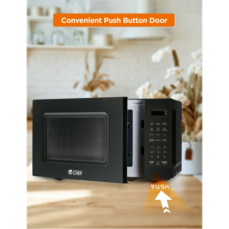 Commercial Chef 0.7 Cu. ft. Countertop Microwave Oven, Black