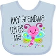 thumbnail image 3 of Inktastic My Grandma Loves Me Cute Dragonfly Boys or Girls Baby Bib, 3 of 4