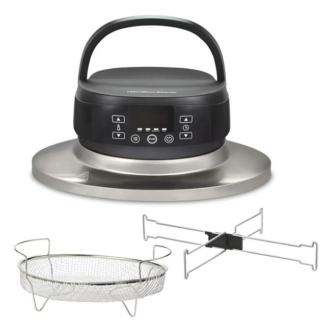 Tapa Olla de Cocción Lenta Hamilton Beach Ovalada 6 Qt | Tapa Freidora de Aire Integrada con 5 Configuraciones