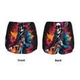 thumbnail image 3 of Salouo Rock Skull Singer Print Women's 2 in 1 Running Shorts Double-Layer Shorts Athletic Workout Gym Yoga Shorts Running Shorts for Women-XX-Large, 3 of 7