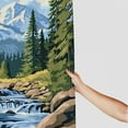 thumbnail image 3 of Autua Mountain Stream Trees Rocks Washable Shower Curtain 100% Polyester Bathroom Curtain with Hooks 60"x72, 3 of 7