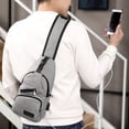 thumbnail image 3 of Bolso de pecho bolso bandolera de hombre bolso de hombre bolso de hombro lona, 3 of 6