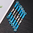 thumbnail image 3 of Turnbuckle Rod 6pcs 71mm Aluminum Turnbuckle Rod Linkage Steering Rods Compatible for Rc 1/10 Redcat Traxxas Epxhsp Zd Racing Hpi Truck Buggy Ruggy Upgrade Parts (Blue), 3 of 8