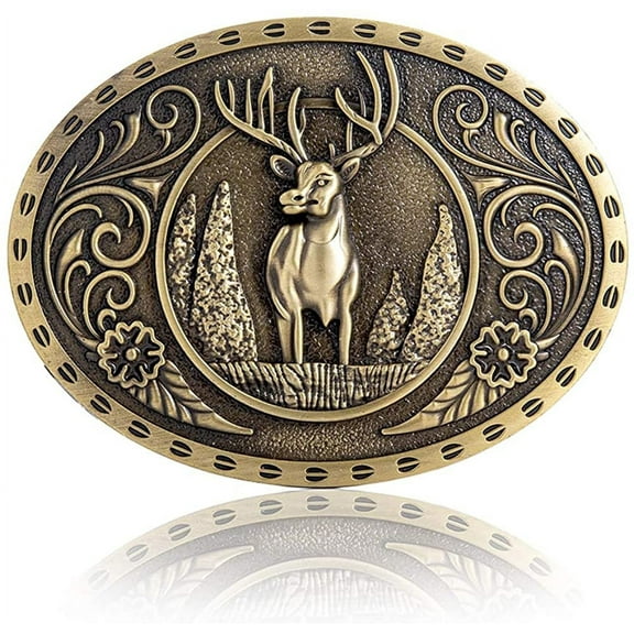 Vintage Celtic Knot Belt Buckle for Men Simple Cowboy Belt Buckle