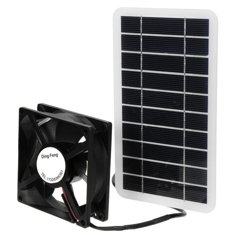 Solar Exhaust Fan Waterproof Fan for Small Chicken Coops - Walmart.com