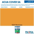 thumbnail image 2 of PINTURA VINILICA ACUA COVER COLOR MOSTAZA MATE ACUARIO CUBETA, 2 of 5