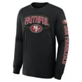 thumbnail image 4 of Men's Fanatics Black San Francisco 49ers Hometown Sweep Legacy Long Sleeve T-Shirt, 4 of 5