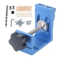 thumbnail image 2 of Pocket Hole Jig, 46PCS Set Accurate Hole Punching Compact Sturdy Pocket Dowel Hole Jig System  for Handcrafting, 2 of 8