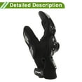 thumbnail image 3 of Unique Bargains M Motorcycle Gloves Breathable Full Finger Gloves Nylon Outdoor Gloves Black Gray 1 Pair, 3 of 6