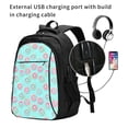 thumbnail image 2 of Honeii Colorful Sweet Donuts for Travel Laptop Backpack, Business Laptops Backpack with USB Charging Port, College High School Computer Bag for Men Women, 2 of 7