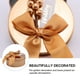thumbnail image 4 of KAKOWELY Caja de hierro creativa para dulces, 6 unidades, con cuentas doradas, exquisita lata para dulces, contenedor portátil para regalo (dorado), 4 of 4