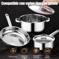 thumbnail image 4 of Bateria de Cocina, 20 Piezas Sartenes Antiadherentes, Bateria de Cocina Acero Inoxidable con Tapas y Cojín, Incluye Sartén Acero Inoxidable, Ollas de Cocina y Cucharas, 4 of 7