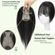 thumbnail image 3 of Hair Toppers OLLAVO, cabello humano real, 360°, con flequillo 3D para mujer, 3 of 8