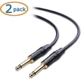 thumbnail image 2 of Cable Matters 2-Pack 1/4 Inch TS to TS Electric Guitar Cable (1/4 Cable) 15 Feet, 2 of 4