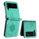 thumbnail image 1 of Funda tipo cartera con girasoles grabados para Samsung Z Flip 3: elegante, multifuncional y con protección total., 1 of 5