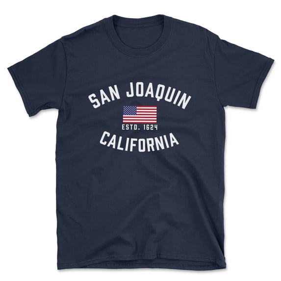 San Joaquin California Patriot Men's Cotton T-Shirt