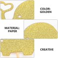 thumbnail image 2 of Elephant Topper for Cake Decoration with 24Pcs Golden Picks Set, 2 of 3