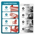 thumbnail image 5 of FURRYFECTION Folding Adirondack Chair with Cup Holder,All-Weather HDPE Outdoor Fir Pit Chairs for Patio Garden Backyard,Red, 5 of 9