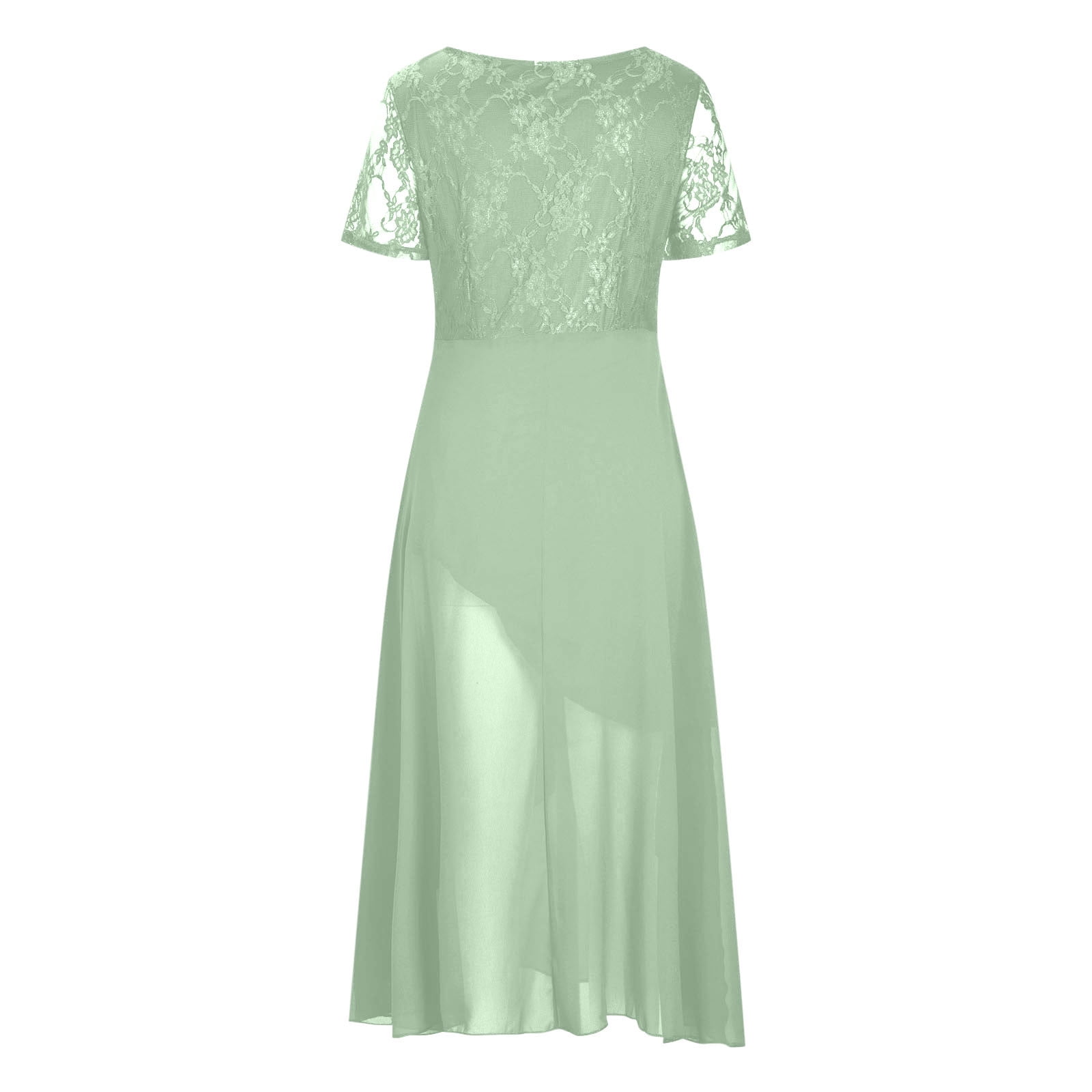 Bigersell FormalDress Women V-Neck Short Sleeve Lace Chiffon Mesh Waist Vacation Dresses Female Regular Mid Length Wedding Guest Dresses A-1-Green XXL - Walmart Business Supplies Bigersell FormalDress Women V-Neck Short Sleeve Lace Chiffon Mesh Waist Vacation Dresses Female Regular Mid Length Wedding Guest Dresses A-1-Green XXL - Walmart Business Supplies
