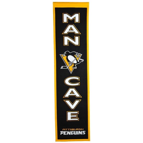 Pittsburgh Penguins 8" x 32" Man Cave Banner