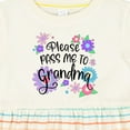 thumbnail image 4 of Inktastic Please Pass Me to Grandma with Flowers Girls Baby Dress, 4 of 5