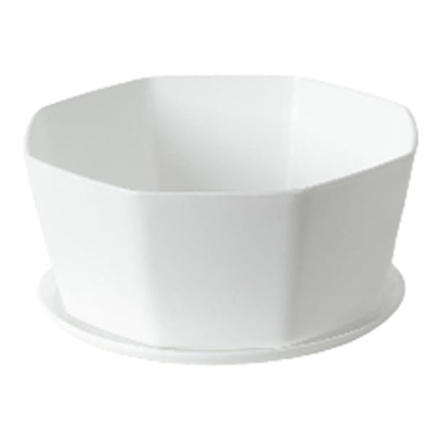 Simple Flower Pot Set Planter Succulent Plants Large Opening Household Wear-resistant Durable Bottom Tray Indoor Flowerpot Household Durable Holder White