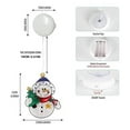 thumbnail image 3 of Window Christmas Lights Decorations, Battery Operated with Suction Cup Hook Hanging LED Light for Xmas Window Decoration Glass Wall Indoor Decor, Snow Men, 3 of 7