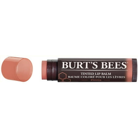 Burt's Bees 100% naturel teinté pour les lèvres Baume, Zinnia, 1 Tube