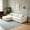 Beige, variant on AUU 105" L-Shape Cloud Modular Sectional Sofa with Chaise – Deep Seat, No Assembly Required, Upholstered Couch for Living Room or Bedroom