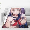 thumbnail image 2 of My Hero Academia Himiko Toga Flannel Blanket Ultra-Soft Micro Fleece Throw Blanket For Bed Sofa Couch Car Office Unisex Adult Fuzzy Bed Blanket Cozy Kids Throw Blanket 80"x60", 2 of 8