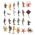 thumbnail image 1 of 24 Piezas Modelo de PVC Animales Decoración de Escritorio Juguetes para Niños Favores de de Cumpleaños CUTICAT Figura modelo marina animal, 1 of 6