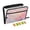 Ripple Pattern, variant on 13-Pocket Expanding File Folder—Nylon Accordion File Organizer with Handwritten Labels, Swan