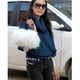 thumbnail image 3 of Bolsa Las mujeres blancas bastante lindas de piel de conejo de imitación bandolera de hombro Tote JShteea Para Estrenar, 3 of 9