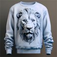 thumbnail image 1 of 3D Tiger Lion Graphic Hoodies For Men Autumn Hip Pop Casual Sweatshirts Trend Y2k Harajuku Oversized Pullover Fashion O-neck Top, 1 of 5